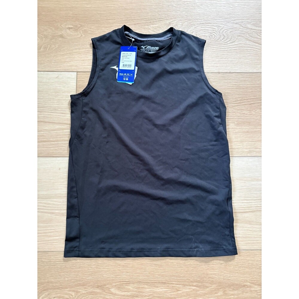 Mizuno Youth Boy's Sleeveless Volleyball Jersey Shirt Medium M Black
